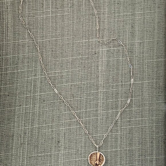 EARTH Zodiac Element Sign Symbol Bronze Coin Charm 925 Sterling Silver Necklace - Picture 5 of 14